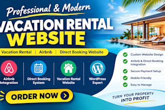 vacation rental website vacation website rental  airbnb direct booking website
