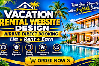 vacation rental website vacation website rental  airbnb direct booking website