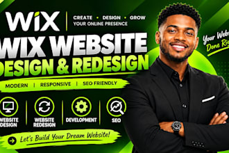 wix or redesign a wix website design or wix online store