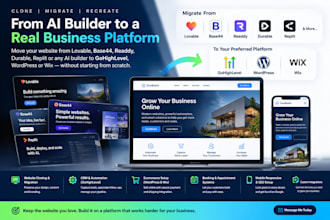 clone or migrate from lovable or any ai builder to ghl wix wordpress