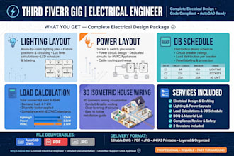 draw professional electrical wiring diagrams and autocad schematics