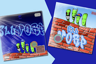design an album cover in y2k streetwear aesthetic