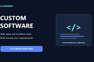 build a custom web app or tool for your workflow