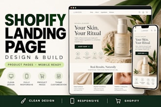design and build a high converting shopify landing page shopify product page