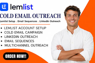 setup lemlist cold email outreach lemlist linkedin outreach email sequences