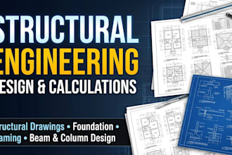 do structural engineer design and calculation structural drawing il,ny,ca,nc,mi