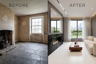 create realistic virtual staging for real estate photos