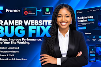 fix framer cms bugs, layout issues  and responsiveness framer website bug fix