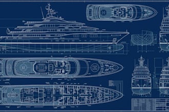 create boat and yacht plans, ship drawings and marine engineering cad