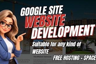 create any professional website using google sites, wix, squarespace website