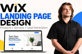 design a wix landing page for leads and sales