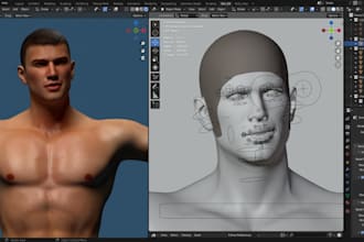 rig 3d model, create, 3d facial rigs for mmd, cc5,  cc4, iclone 8, vtuber