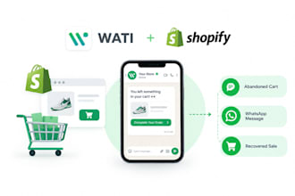 setup wati shopify integration, abandoned cart recovery