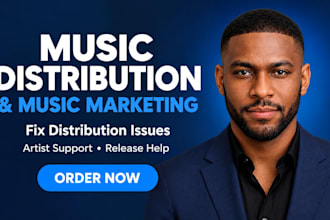 music distribution, music manager, fix distribution issues, and music marketing