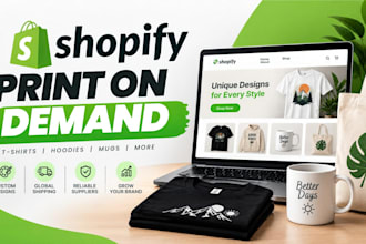 build a shopify print on demand store with printify and printful