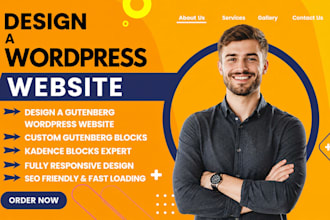 build a professional wordpress website with gutenberg blocks, kadence blocks