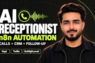 build an ai receptionist and call follow up automation with n8n