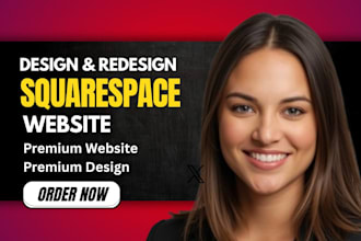 design or redesign squarespace website, build squarespace website development