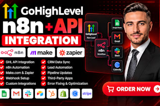 integrate gohighlevel with n8n, ghl api, make and zapier automation