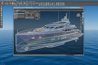 create custom boat, yacht, ship and hull models using 3d cad