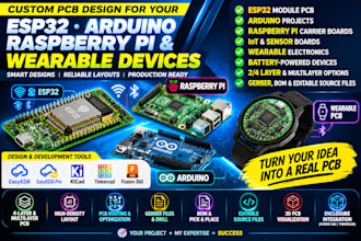 design custom esp32 arduino raspberry pi, wearable pcb raspberry pi cm4 hardward