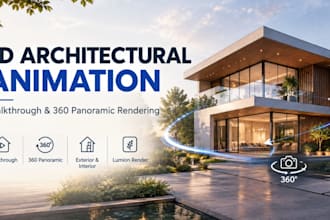 create 3d architectural animation and 360 panoramic rendering in lumion