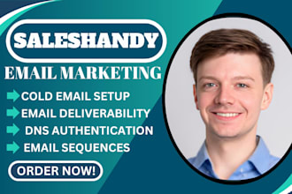 setup saleshandy cold email sequence campaign deliverability dns authentication