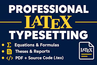 typeset your mathematics, physics, and thesis in latex