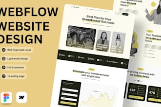 design or develop webflow website, webflow expert, figma to webflow