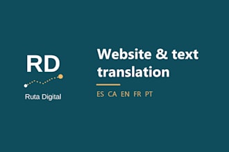 translate your website to spanish, catalan, english, french or portuguese