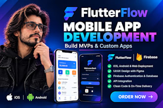 build your flutterflow mvp with firebase and API integration