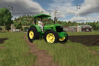create custom farming simulator maps and tractor for farming