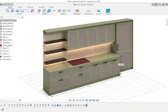 design cabinet millwork, wardrobe kitchen layouts with detailed shop drawings
