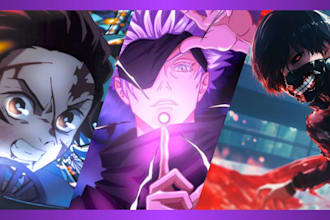 create a anime style thumbnail for you