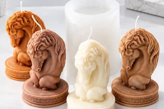 design a 3d printable silicone mold for candle, soap or resin casting