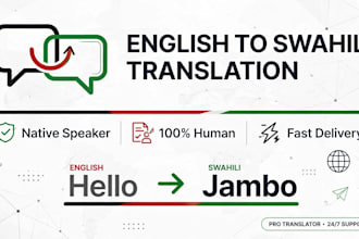 translate english to kiswahili and kiswahili to english