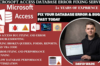 design, fix, or upgrade your ms access database for better performance