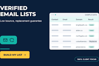build a verified b2b email list for your outreach campaign