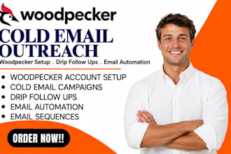 setup woodpecker cold email outreach drip follow up woodpecker email automation