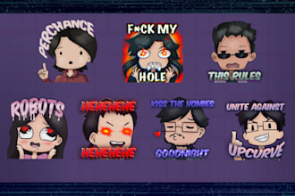 create custom anime emotes, sub badges, or stickers