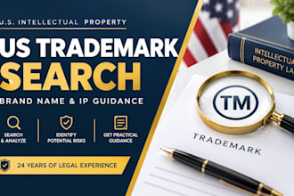 provide US trademark search and intellectual property legal guidance