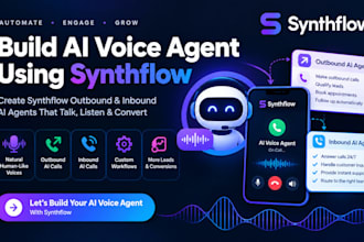 build ai voice agent using synthflow create synthflow outbound inbound ai agent