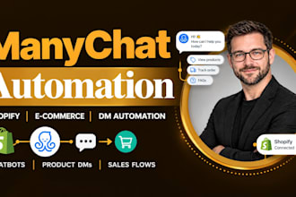 build a shopify manychat chatbot for ecommerce dm automation