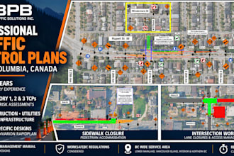 design a professional traffic control plan for your construction project in bc