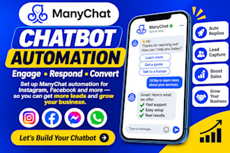 build manychat chatbot automation for your business