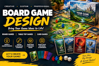 design board game, card game, design table top game