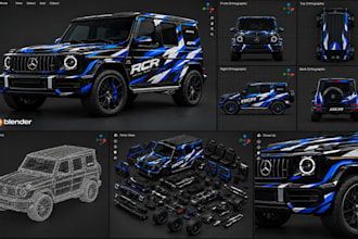 do rc 3d car model 3d car modelling 3d truck model and body kit