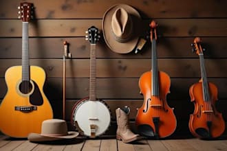 record custom live banjo, fiddle, mandolin and accordion for country music