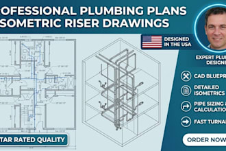 design professional plumbing plans and isometric riser drawings