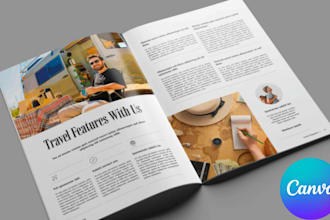 design mordern editable product catalog, editorial magazine layout digital book